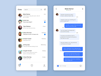 Daily UI Challenge #13 - Messaging App appdesign dailydesigns dailyui dailyuichallenge design designinspiration lovedesign messaging app ui uidesign uiux ux webdesign