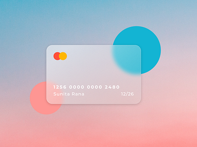 Glassmorphism - Credit Card