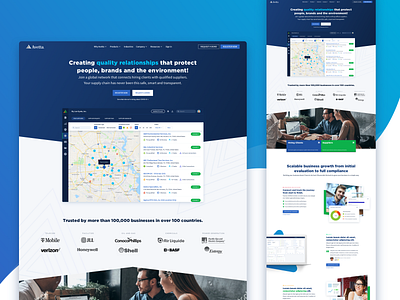 Supply Chain Website | Avetta brand chris alexander interface landing page platform typography ui ui ux user experience user inteface ux web web design web interface web marketing website website design