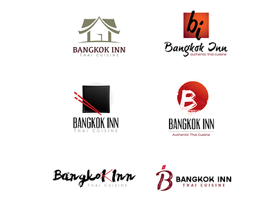 Logo explorations for a Thai restaurant brand branding branding design chopsticks cuisine design icon identity identity design illustration logo logo design logos restaurant restaurant branding restaurant logo thai thai food typography vector