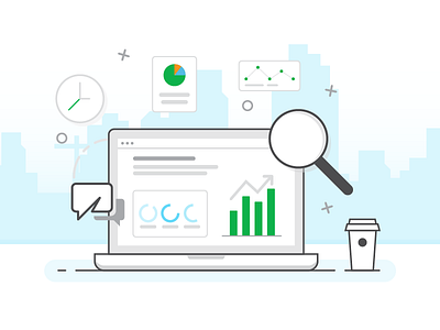 Analytics Spot Hero Illustration