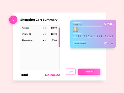 Daily UI #002 - Credit Card Checkout checkout credit card dailyui 002 online store payment shopping ui