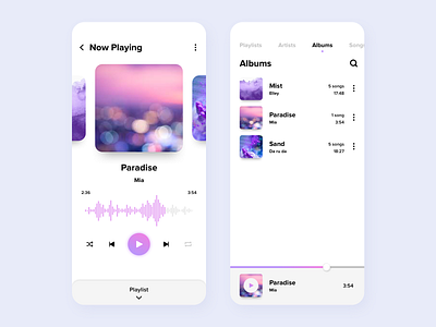 Daily UI #009 - Music Player App