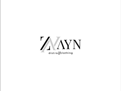 Zayn Logo design logo flat design font logotype