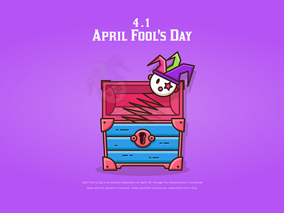 April Fool's Day design illustration 插图