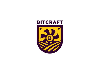 Bitcraft b bitcoin cooler crypt farm letter mine mining
