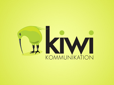 Kiwi bird green kiwi logo logotype
