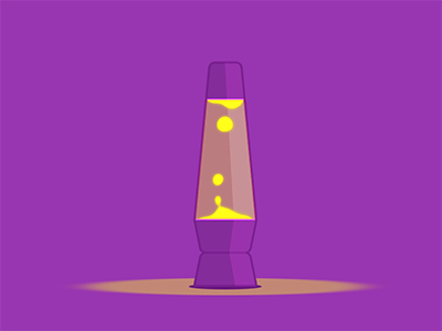 Lava Lamp 2d animation flat infinite lamp lava lava lamp light loop vector