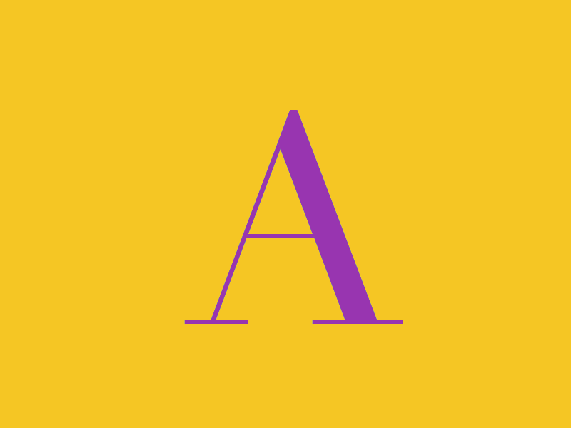 Alphabet A to the Z 2d a alphabet animation flat infinite letter loop vector z