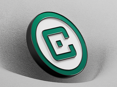 CIAS Logo – 3D Metal Pin 3d cinema 4d design logo redshift render
