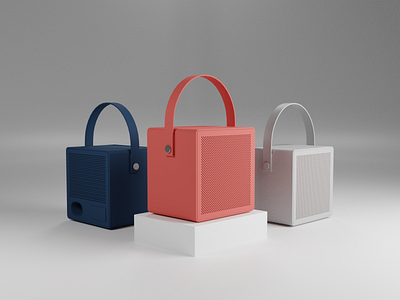 My Rålis 3d blender design illustration minimal minimalism ralis red speaker urbanears