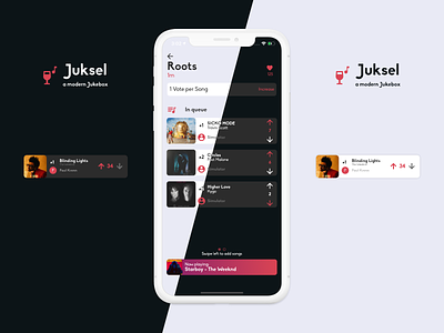 Juksel- Light & Dark Mode app dark darkmode design light lightmode minimal mobile mobile app mobile app design music music app ui ux