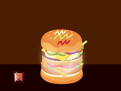 Burger advertising | 2D animation | Motion Graphics animation app branding character clean design flat identity illustration illustrator vector