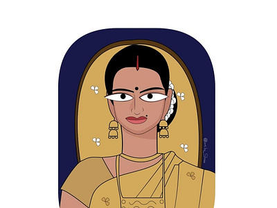 Jamini Roy Style Painting Illustration By Shree Bhattacharya animation app art branding character design flat identity illustration illustrator vector