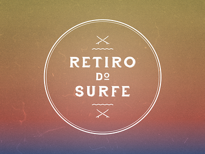 Retiro do Surfe branding calm gradient marca surf wave
