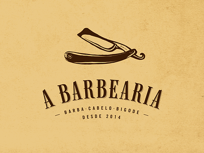 A Barbearia barbearia barber barber shop brown custom type old serif shave tipografia type vintage