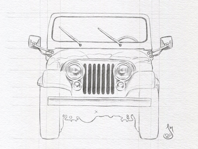 1321 Jeep Drawing Images Stock Photos  Vectors  Shutterstock