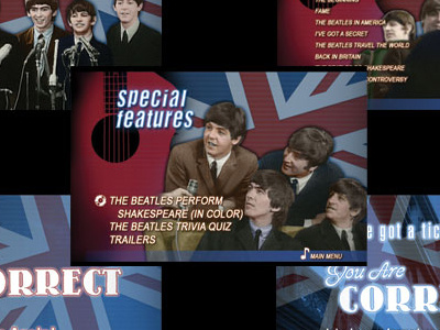 Beatles Explosion DVD Menus beatles design dvd dvd menus graphic design legend films the beatles