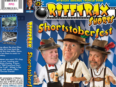 Shortstoberfest DVD design design dvd dvd cover layout packaging packaging design photo manipulation rifftrax shorts