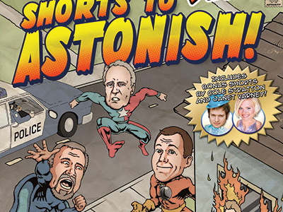 Original Illustrated Cover for Shorts to Astonish comic comics design dvd dvd cover illustration layout legend films rifftrax shorts