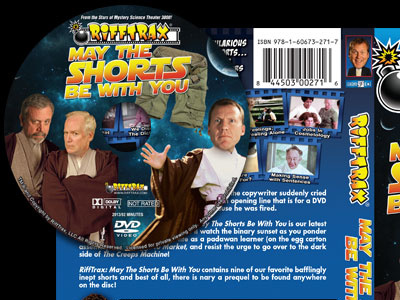 May The Shorts Be With You DVD Design design dvd dvd cover force jedi layout mst3k packaging packaging design photo manipulation rifftrax shorts