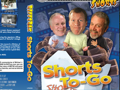 Shorts To-Go DVD Design delivery design dvd dvd cover layout mst3k packaging packaging design photo manipulation rifftrax shorts take out