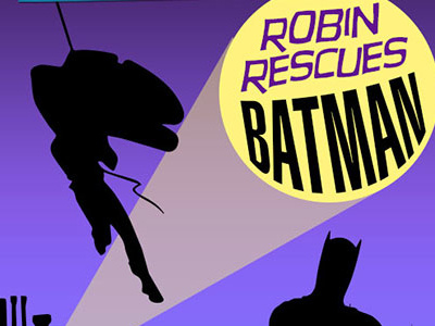 Robin Rescues Batman batman batman and robin design illustration mst3k rifftrax robin