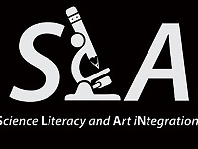 SLANT logo art design integration literacy logo logo design science slant