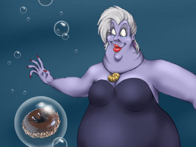 Ursula daily doodle digital painting illustration little mermaid parody sketch dailies ursula