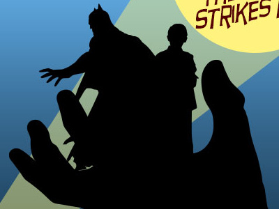 The Wizard Strikes Back batman design illustration mst3k rifftrax vector