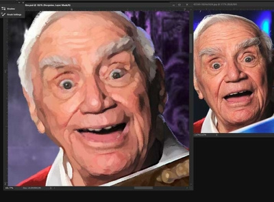 Painting Borgnine digital painting illustration mst3k portrait rifftrax