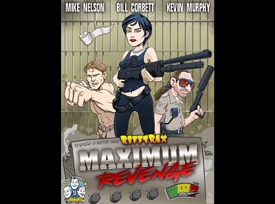 Maximum Revenge for RiffTrax cartoon drawing illustration mst3k rifftrax
