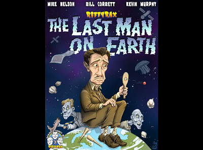 LastManOnEarth Dribbble cartoon drawing illustration mst3k rifftrax