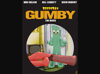Gumby The Movie, The Graduate spoof digital painting graduate gumby illustration mst3k pokey rifftrax the graduate thegraduate