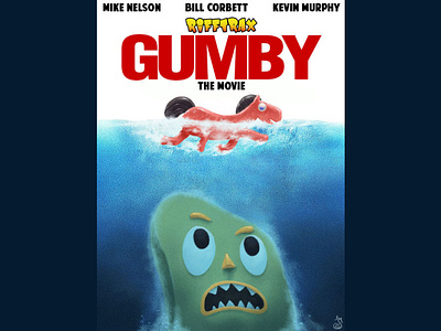 Gumby the Movie, Jaws spoof