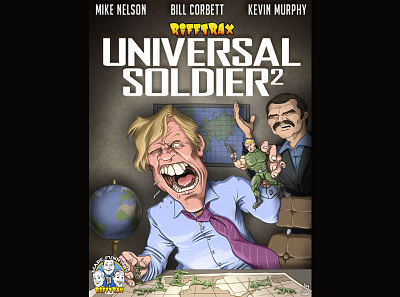 Universal Soldier 2 for RiffTrax burt reynolds cartoon gary busey illustration mst3k rifftrax universal soldier
