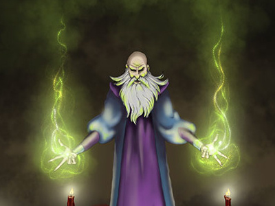 Aristobulous - color illustration magic sorcerer speed paint spell spells wizard