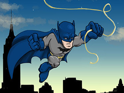 Batman batman cartoon daily doodle illustration