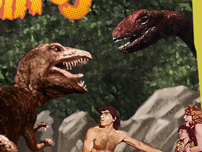 Dinosaurus B caveman digital painting dinosaur dinosaurs illustration mst3k rifftrax
