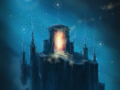 Galactic Gate digital painting gate illustration magic space speed painting