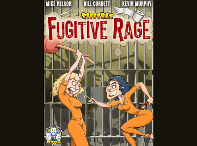Fugitive Rage for RiffTrax cartoon illustration mst3k rifftrax