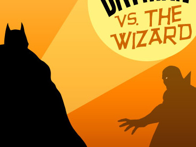 Batman VS. The Wizard batman design illustration mst3k rifftrax vector