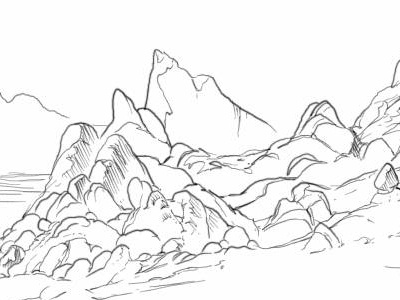 Cabo Rocks! daily doodle doodle illustration rocks sketch
