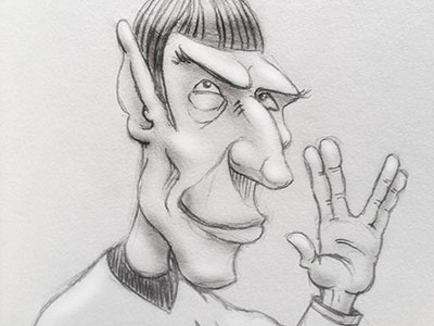Spock daily doodle dailydoodle doodle drawing leonard nimoy mrspock sketch spock