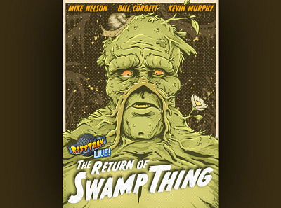 RiffTrax Live: The Return of Swamp Thing design drawing illustration mst3k rifftrax swampthing