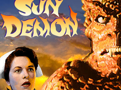 Hideous Sun Demon demon design digital painting hideous sun demon illustration monster mst3k rifftrax sun