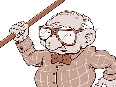 Gramps daily doodle dailydoodle doodle drawing manga studio mangastudio old man