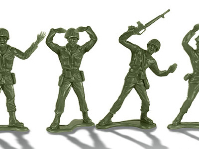 Armymen YMCA armymen colour collective digital painting illustration olive green ymca