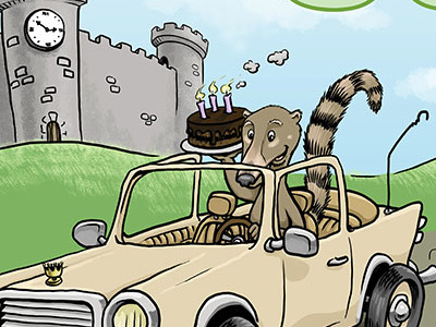 C: Coati alphabet animal alphabets animalalphabets cartoon coati illustration kidslitart