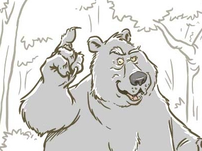 Bear, I mean Beer Day bear bear day beer day cartoon illustration kidlitart